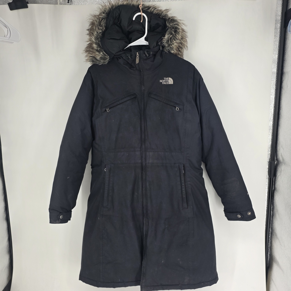 The North Face Women’s Arctic Parka Down HyVent Winter Coat Black Sz Large Ski